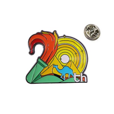 Custom 1.2" Enamel Metal Badge