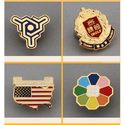 Custom 2" Cloisonné Enamel Lapel Pins