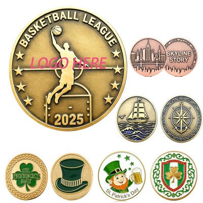 Custom-Shaped Die-Struck Challenge Coin