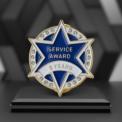 1/2" Year of Service Soft Enamel Lapel Pins